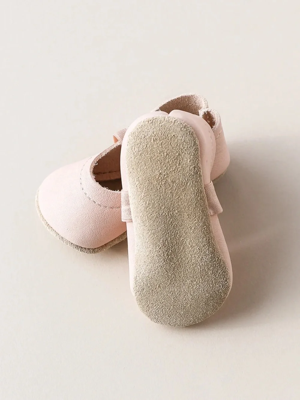 Baby Mary Jane Ballet Flats in Pale Pink - Soft Strap